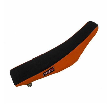 HOUSSE DE SELLE KTM SXF 250-450 16-18  SX 125-150 16-18 SX 250 17-18 EXC 17-19 TOP BLACK- SIDE ORANGE (M518-2BO)