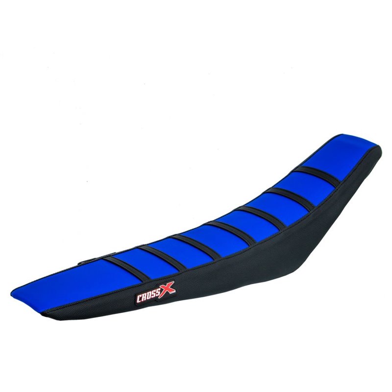 HOUSSE DE SELLE HUSQVARNA FC-TC-FE-TE-TC 250 - TOP BLUE- SIDE BLACK-STRIPES BLACK 