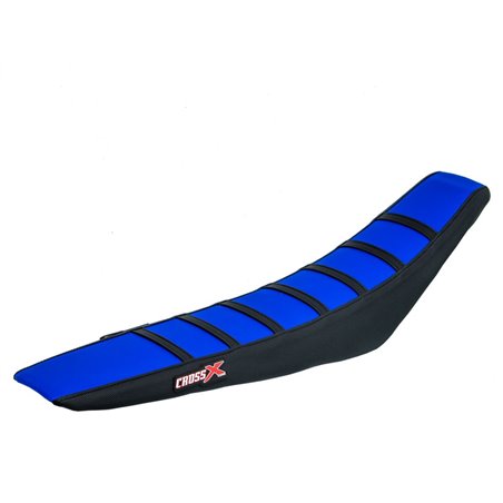 HOUSSE DE SELLE HUSQVARNA FC-TC-FE-TE-TC 250 - TOP BLUE- SIDE BLACK-STRIPES BLACK 