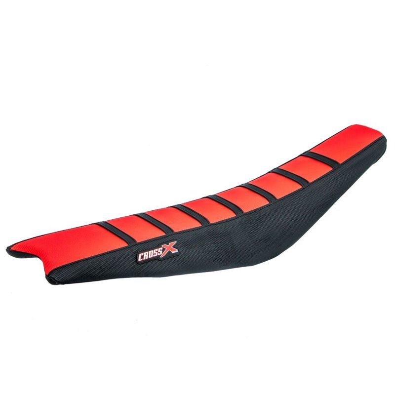 HOUSSE DE SELLE GASGAS EC-ECF - TOP RED- SIDE BLACK-STRIPES BLACK 