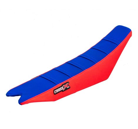 HOUSSE DE SELLE BETA RR-RS - TOP BLUE- SIDE RED-STRIPES BLUE 