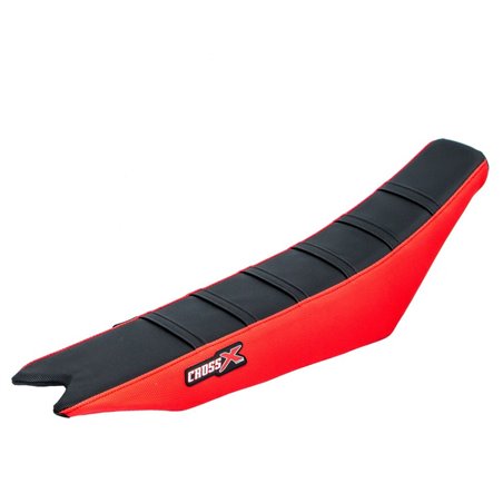 HOUSSE DE SELLE BETA  RR-RS - TOP BLACK- SIDE RED-STRIPES BLACK 