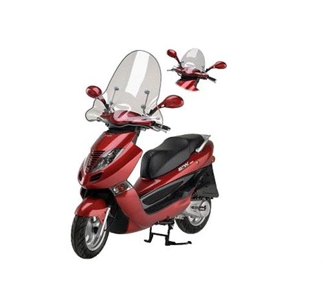 Parebrise pour Kymco B&W haut sans bord