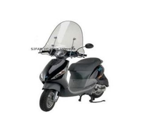 Parebrise pour Piaggio Zip haut avec Bord