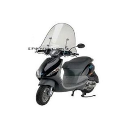 Parebrise pour Piaggio Zip haut avec Bord