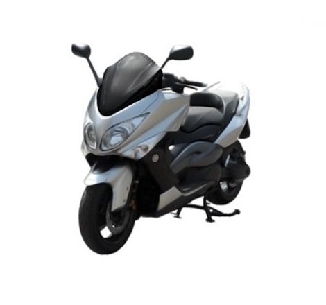 Parebrise pour Yamaha T-Max 500 Modèle Super Sport avec Rétros - Fumé Foncé