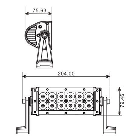 Projecteur Quad 12 LED 36W 2160Lum, Epistar Leds,CE Rohs