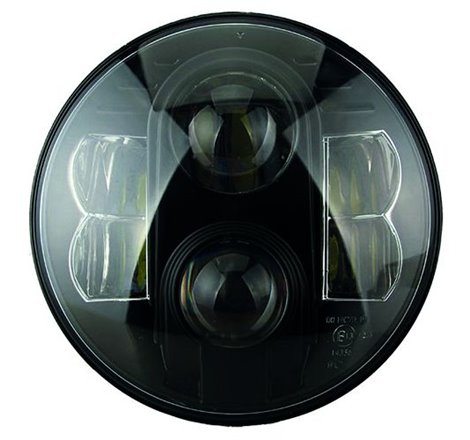 Projecteur rond 8 LEDs noir