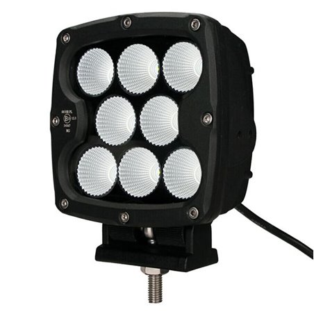 Projecteur carré 8 LEDs noir