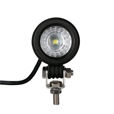 Projecteur rond 1 LED noir