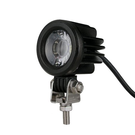 Projecteur rond 1 LED noir