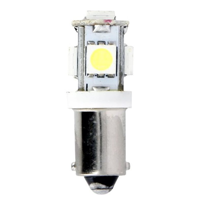 Ampoules Témoins T8.5/T10 - 5 Leds  BA9S -  Blister de 2 Ampoules