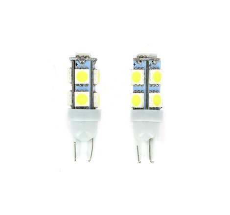 Ampoules Wedge - 9 LEDs - 12V 10W Base T10  W2.1 x9.5D  - Blister de 2 Ampoules