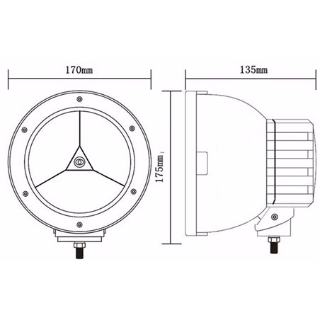 Projecteur LED 45 W 4050LM Vendu par 2