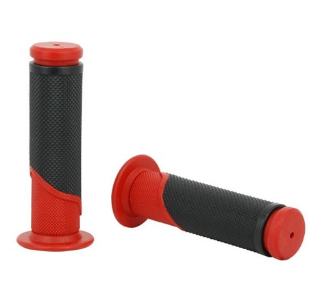 Poignées anti vibrations rouges/noires SIFAM Ø22mm