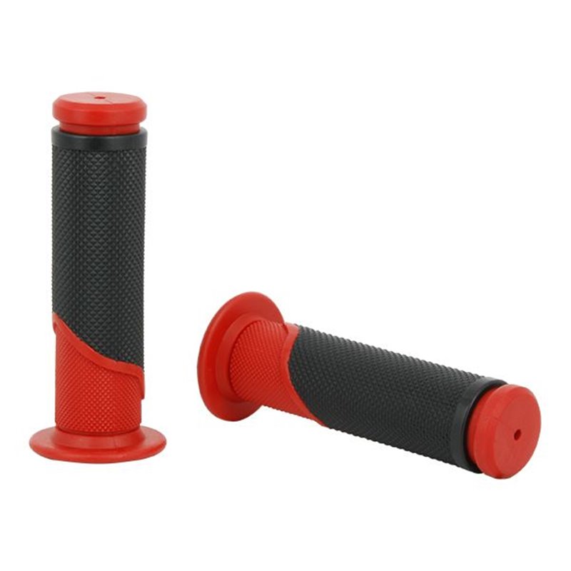 Poignées anti vibrations rouges/noires SIFAM Ø22mm