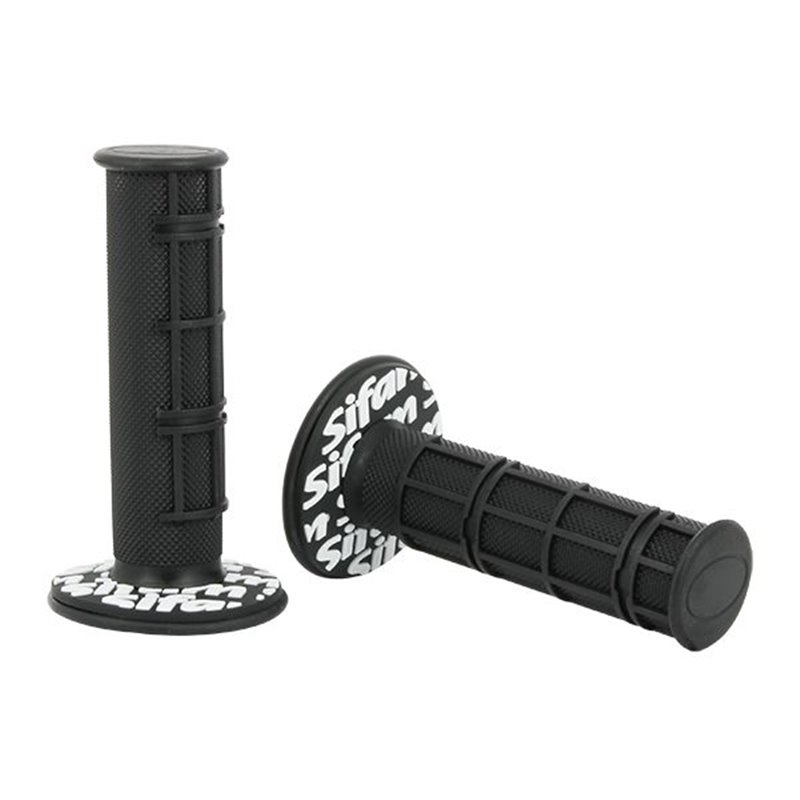 Poignées anti vibrations noires cross SIFAM Ø22mm