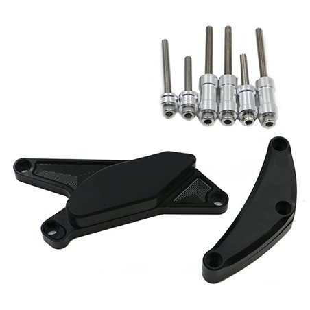 Kit Protection de Carters CNC Anodisés Noir GSX-R 600/750 2006-2010 Gauche et Droit