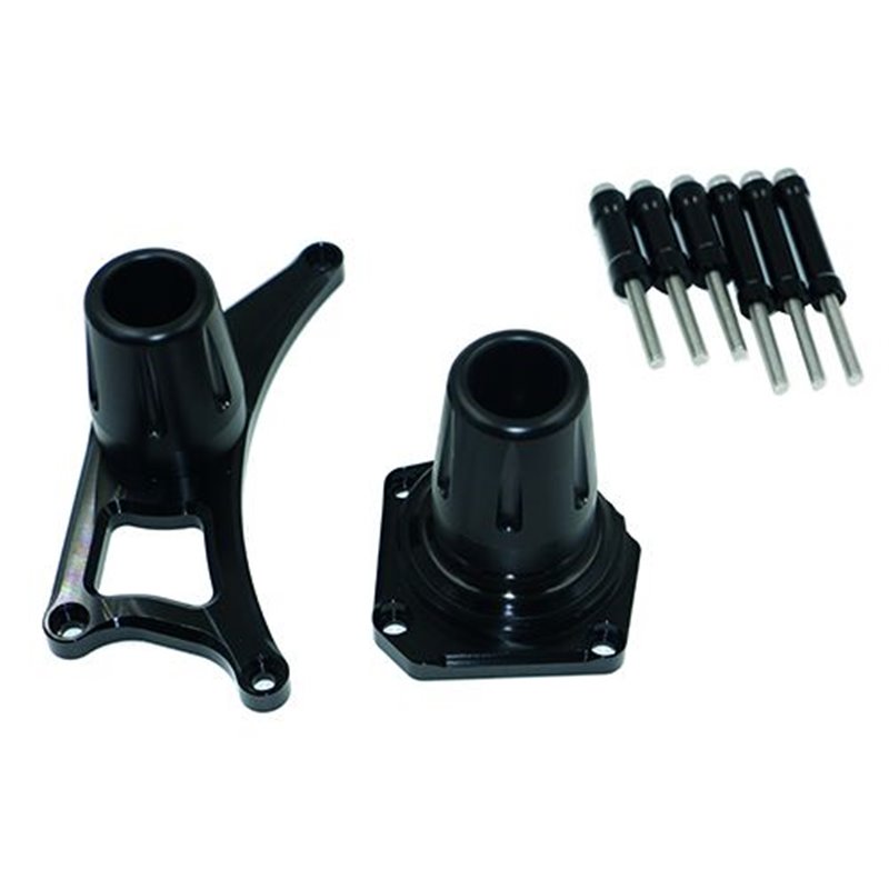 Kit Protection de Carters CNC Anodisés Noir MT-01 2005-2011 Gauche et Droit