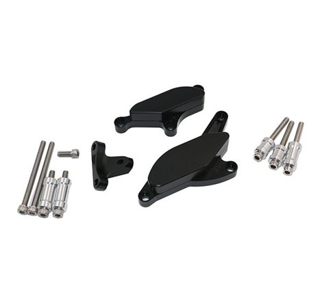 Kit Protection de Carters CNC Anodisés Noir ZX-10R 2008-2010 Gauche et Droit