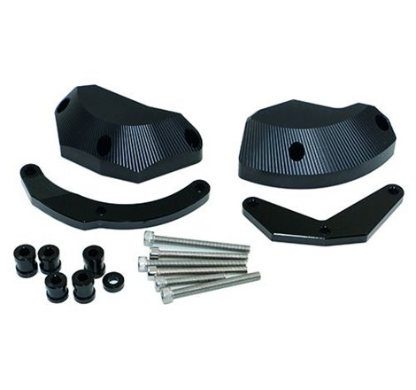 Kit Protection de Carters CNC Anodisés Noir ZX-10R 2011-2015 Gauche et Droit