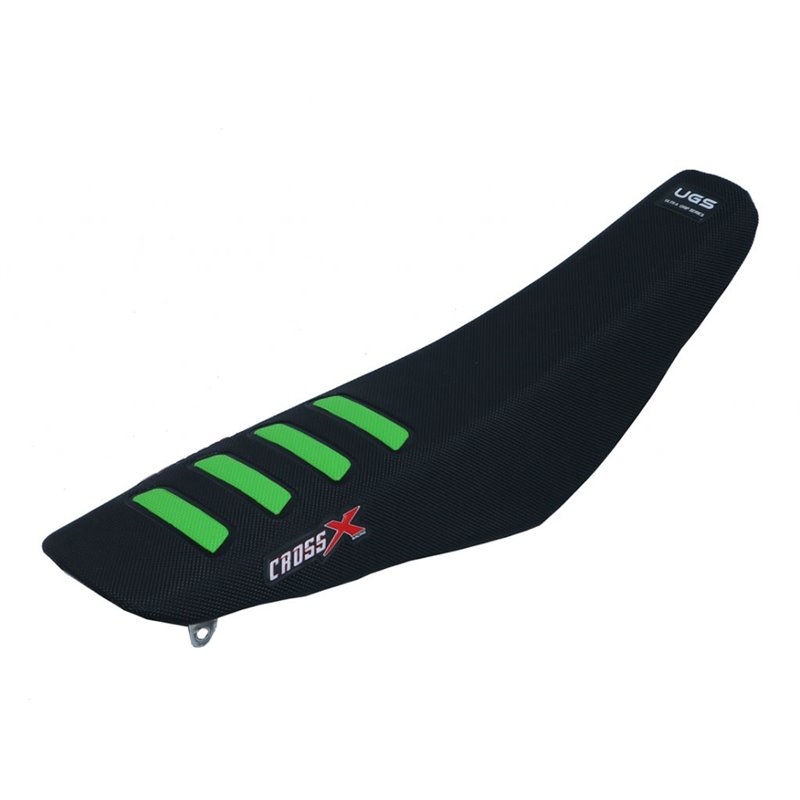 HOUSSE DE SELLE KAWASAKI KXF 250-450 - UGS COLOR WAVE BLACK-GREEN 