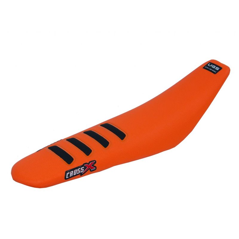 HOUSSE DE SELLE KTM SXF 250-450 - SX 125-150-250 UGS COLOR WAVE ORANGE-BLACK 