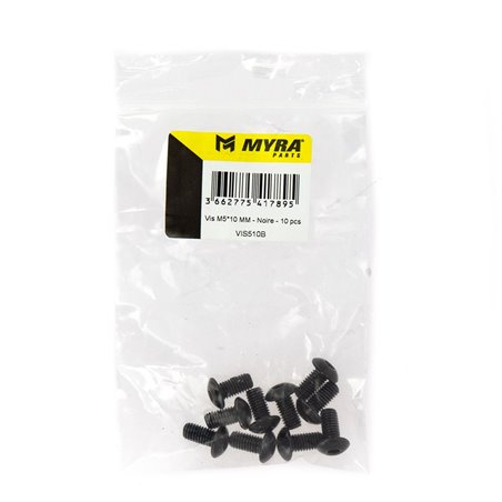 Vis M5*10 MM - Noire - 10 pcs