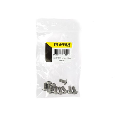 Vis M5*10 MM - Argent - 10 pcs