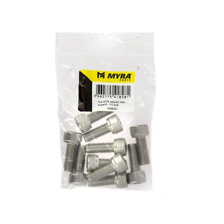 Vis BTR M8x20 MM - Argent - 10 pcs