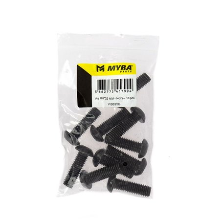 Vis M8*25 MM - Noire - 10 pcs