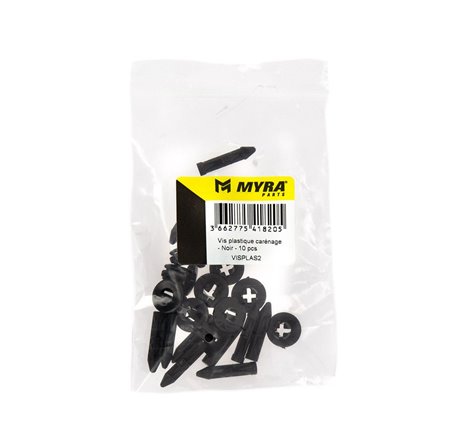 Rivet clips plastique pour carénage - Noir - 10 pcs - M5