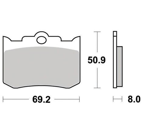 Plaquette de Frein Organique Platinum Route/Off Road - R90