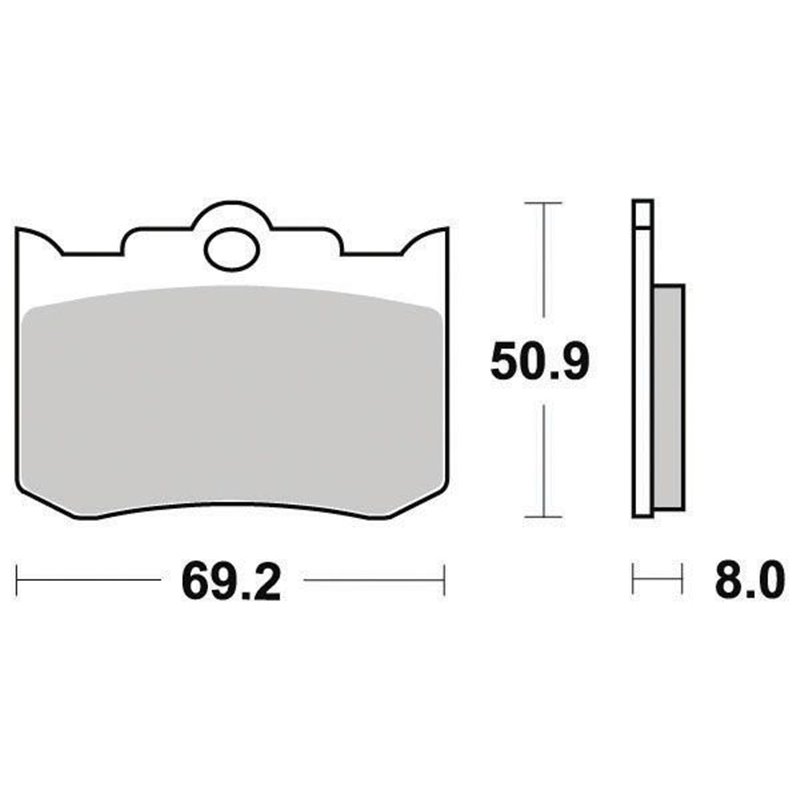 Plaquette de Frein Organique Platinum Route/Off Road - R90