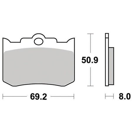 Plaquette de Frein Organique Platinum Route/Off Road - R90