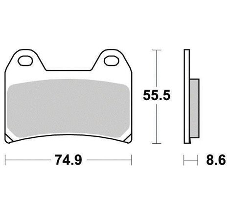 Plaquette de frein Organique Eco-Friction Route - R90