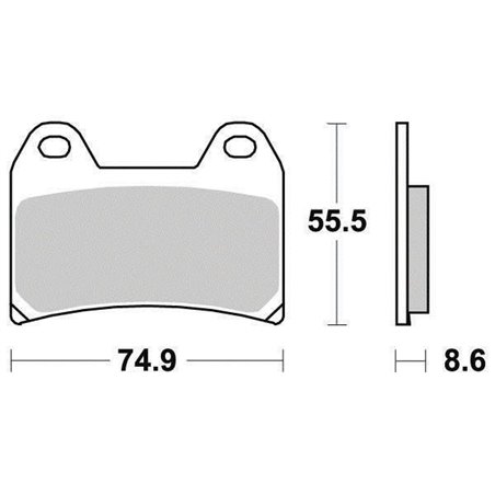 Plaquette de frein Organique Eco-Friction Route - R90