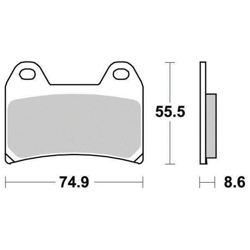 Plaquette de frein Métal Fritté Sinter Grip Road - R90