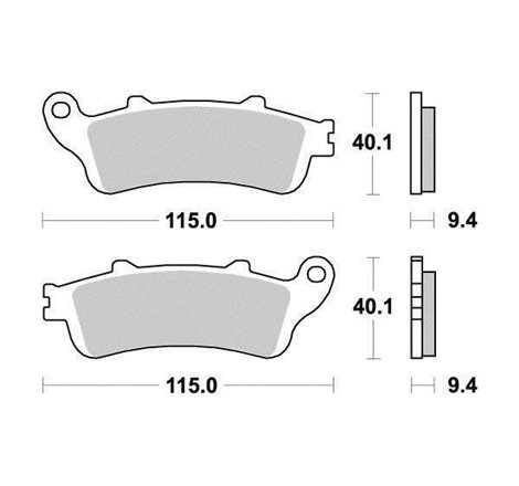 Plaquette de frein Organique Eco-Friction Route - R90