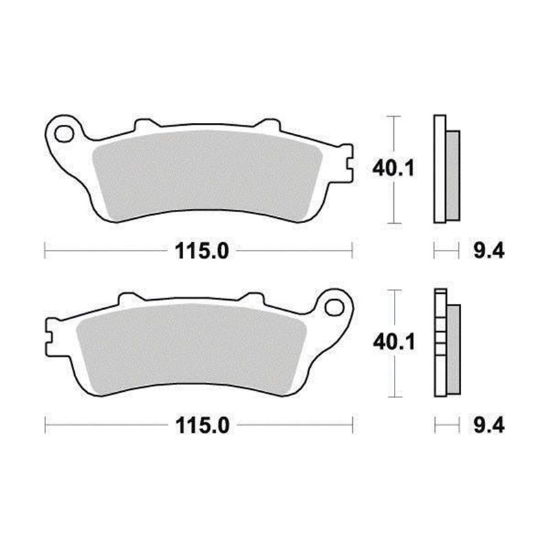 Plaquette de frein Organique Eco-Friction Route - R90