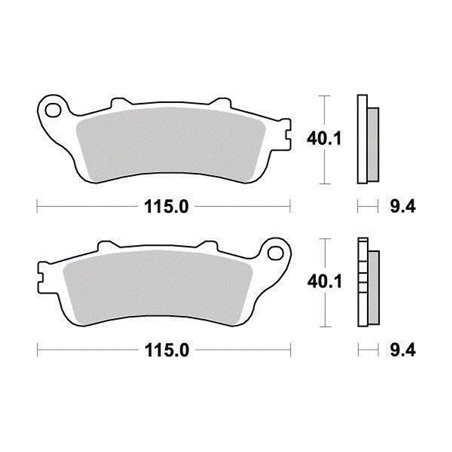 Plaquette de frein Organique Eco-Friction Route - R90