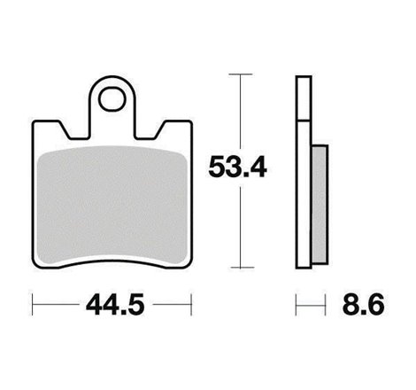 Plaquette de frein Organique Eco-Friction Route - 4 PLAQUETTES PAR BOITE - R90