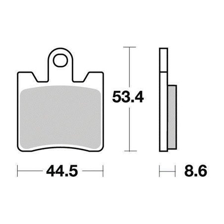 Plaquette de frein Organique Eco-Friction Route - 4 PLAQUETTES PAR BOITE - R90