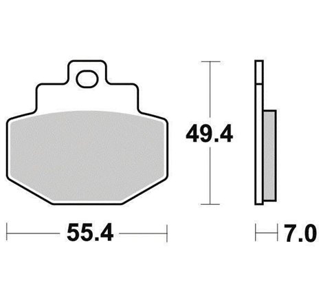 Plaquette de frein Organique Eco-Friction Route - R90