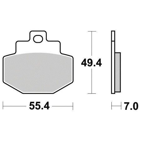 Plaquette de frein Organique Eco-Friction Route - R90