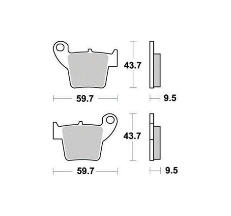 Plaquette de frein Organique Eco-Friction Route - R90