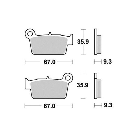 Plaquette de frein Organique Platinum Route/Off Road - R90