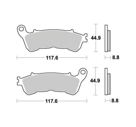 Plaquette de frein Organique Eco-Friction Route - R90