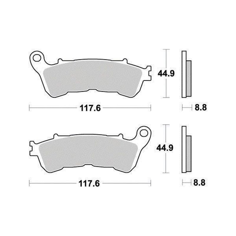 Plaquette de frein Organique Eco-Friction Route - R90