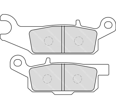 Ferodo - Plaquette de frein Organique Eco-Friction Route AVANT DROIT - R90